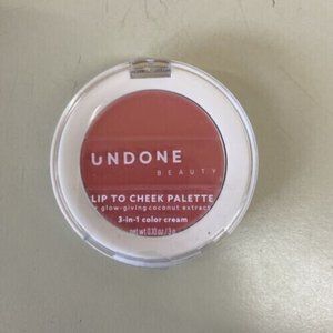 Palette Lip To Cheek Blush Undone Beauty 3-IN-1 Color Cream - Bubble